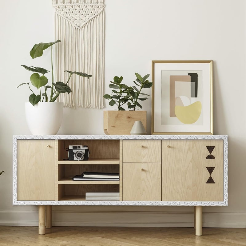 Duzzy Molding Trim Wall Trim, 16.4 Feet Self-Adhesive Flexible DIY Peel and Stick Crown Molding Ceiling Molding Suitable for Mirror Edge, TV Background Wall, Home Wall Decor (White) - Image 5